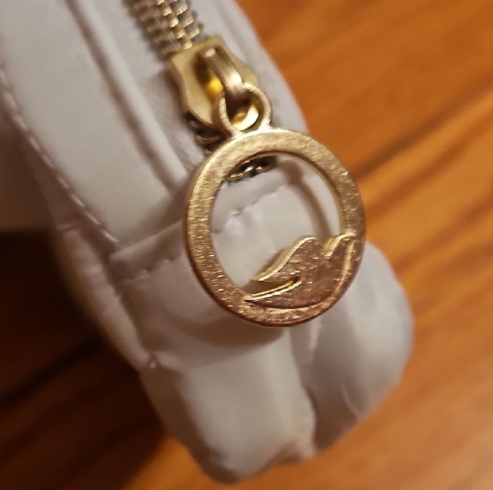 White Adjustable Quilted Belt Bag